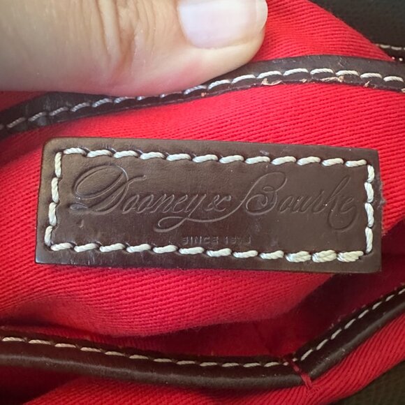 Dooney & Bourke Olive Green & Brown Leather Tote Bag - Picture 10 of 10